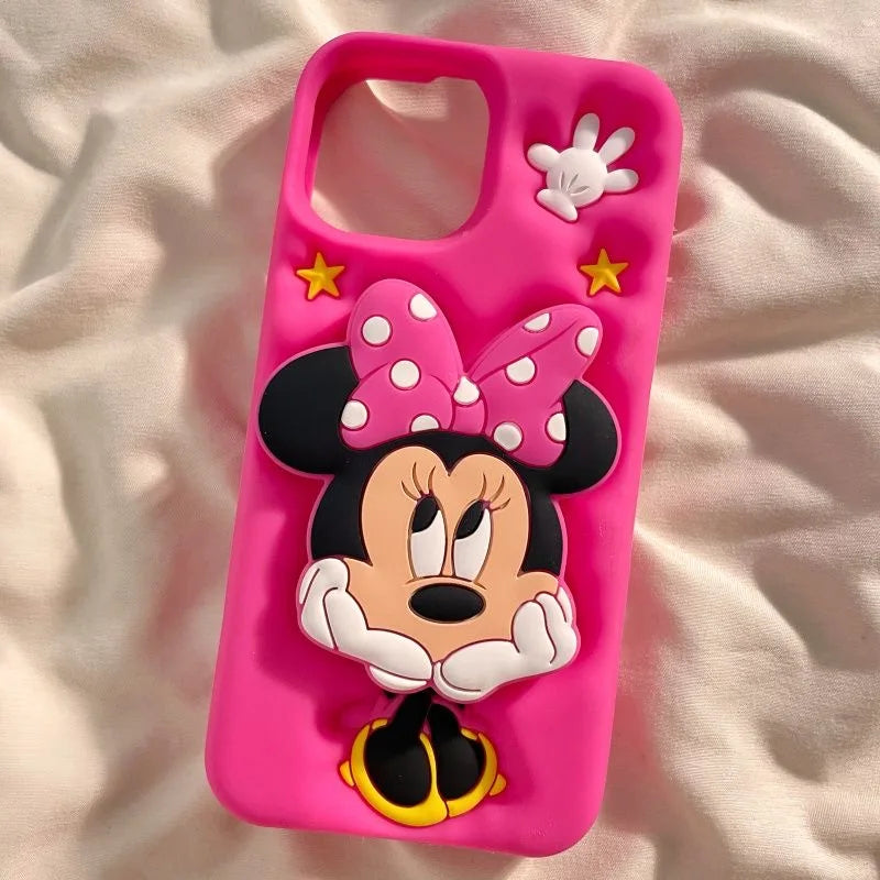 Cute Cartoon Bowknot Minnie Phone Case