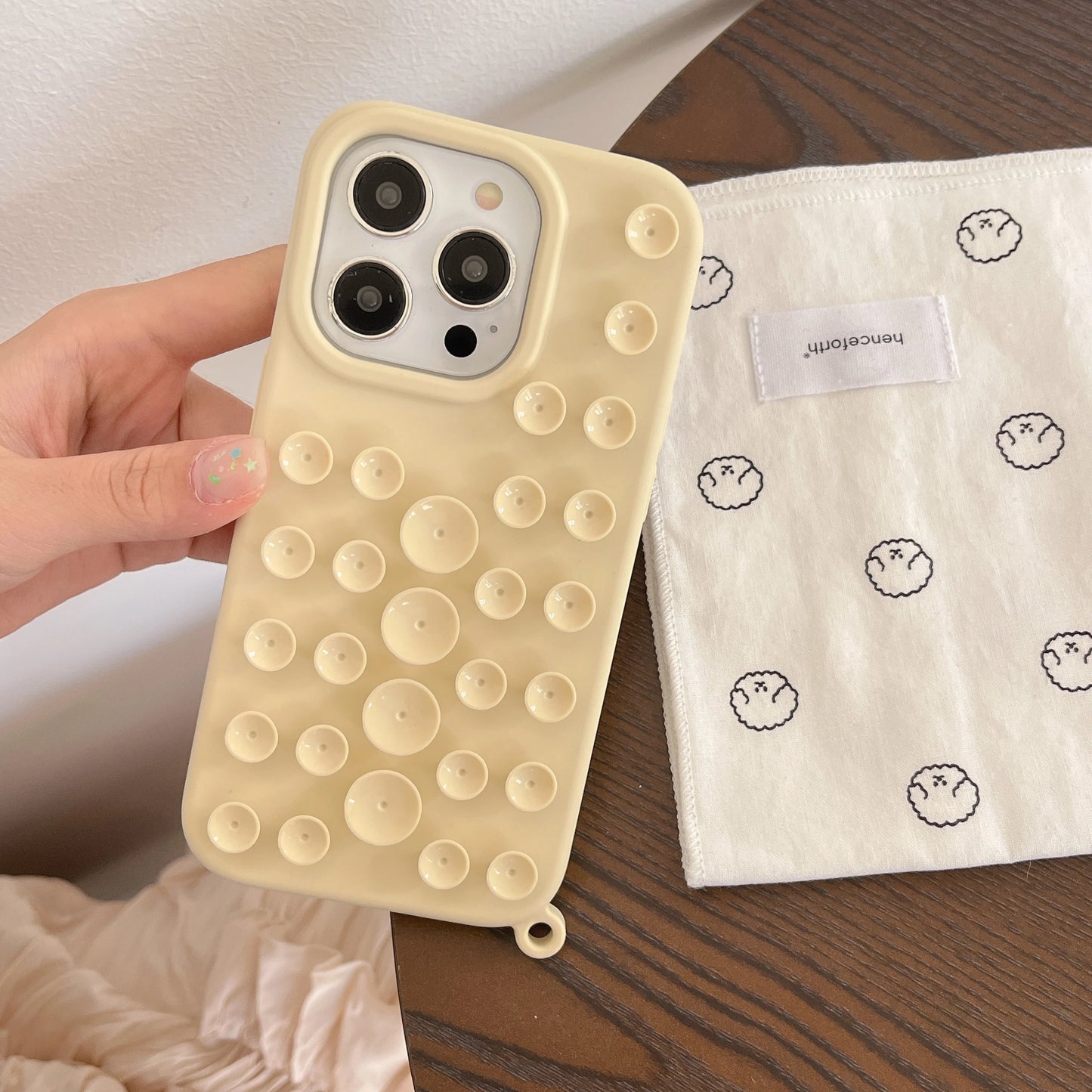Fashion Silicone Suction Rack Cute Phone Case