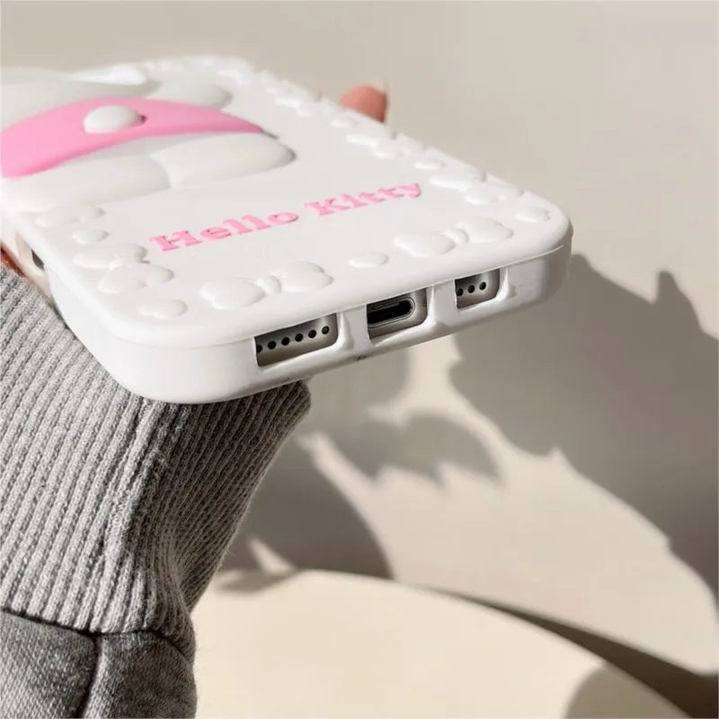 Kawaii Cartoon Hide and Seek Hello Kitty Phone Case For iPhone