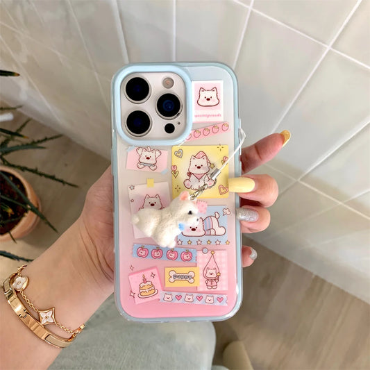 Cute Custard Pancake Magnetic Stand Phone Case