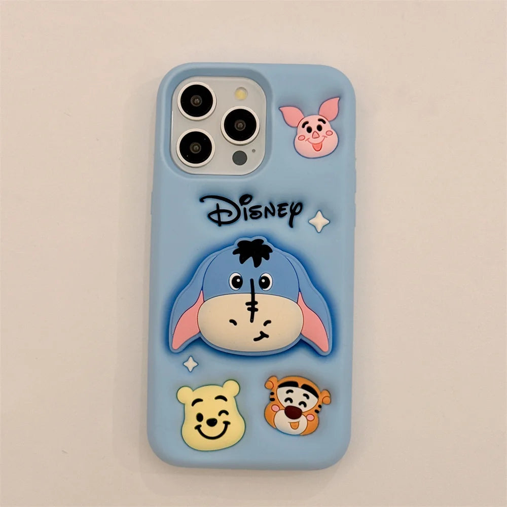 Kawaii 3D Cartoo Nanimal Silicone Phone Case