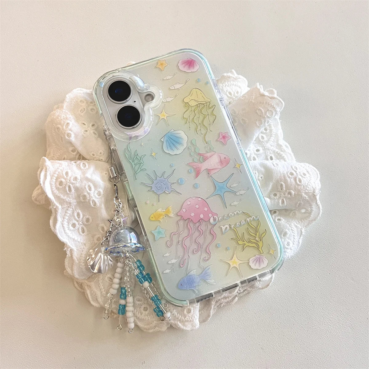 Dreamy Marine Creature Jellyfish Pendant Phone Case