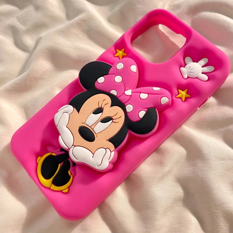 Cute Cartoon Bowknot Minnie Phone Case