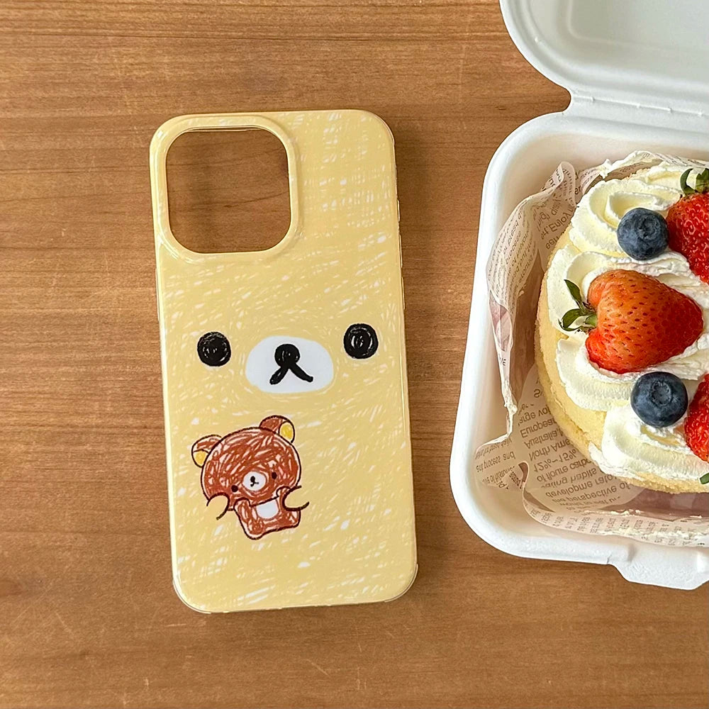 Cartoon Graffiti Bear Cute Phone Case