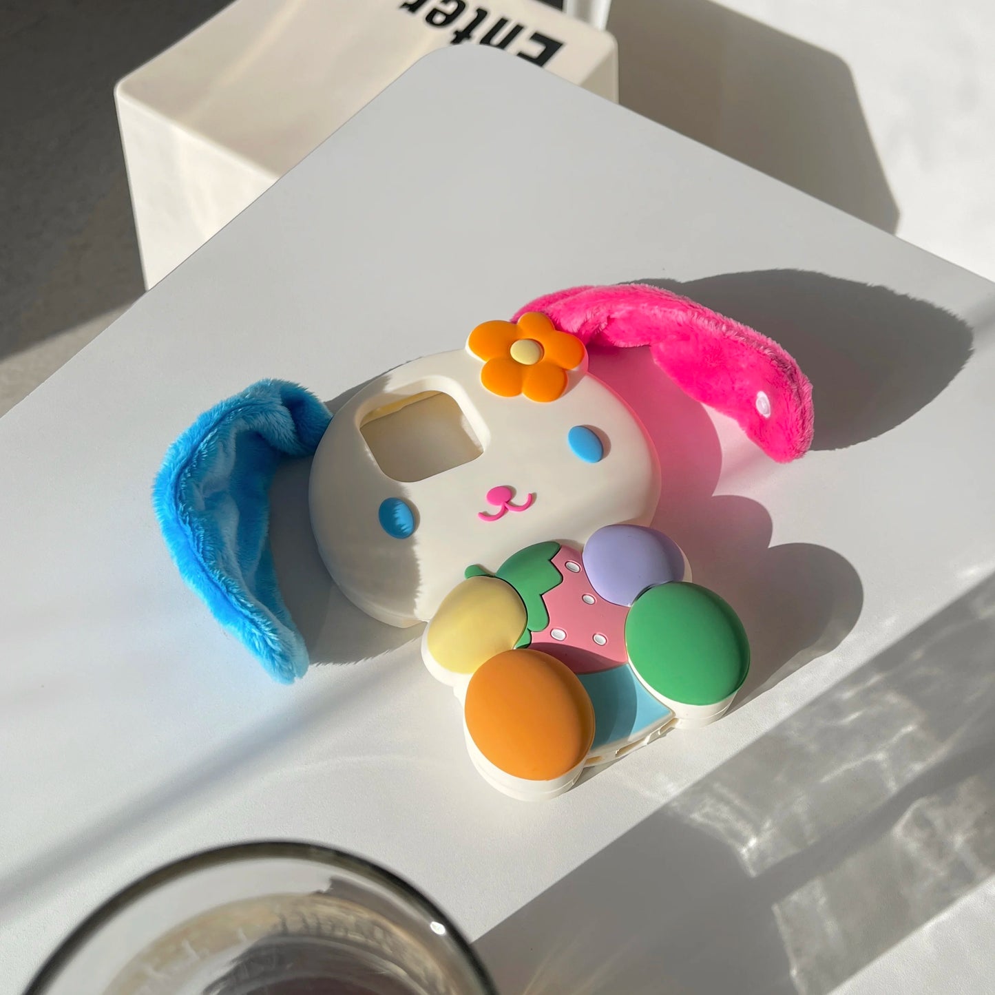 Cartoon Bunny Rainbow Rabbit Soft Silicone Phone Case