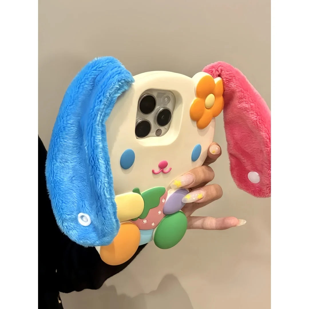 So Cute Cartoon Bunny Rainbow Rabbit Phone Case