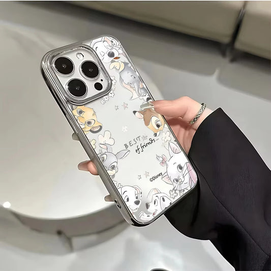 Luxury Lovely Cartoon Animals Clear Phone Case For iPhone