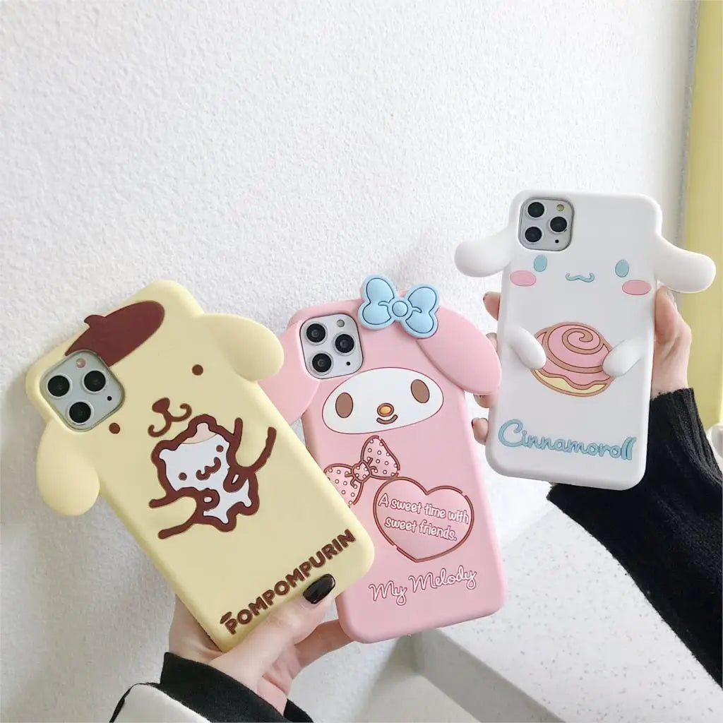 Cartoon My Melody Cinnamoroll Soft Silicone Phone Case