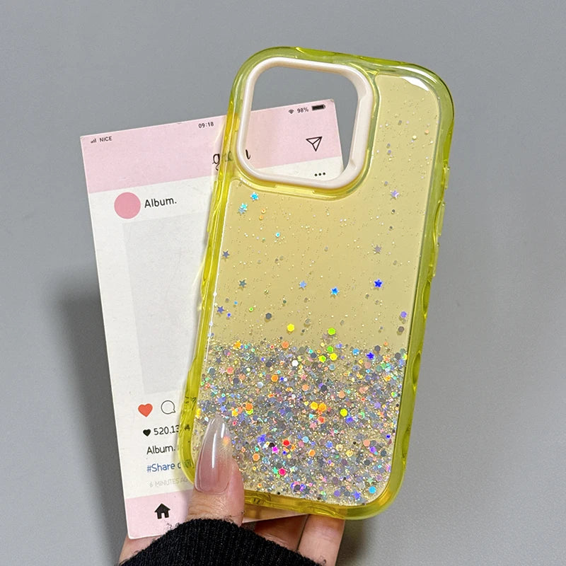 Glitter Shiny Bling Stars Phone Case