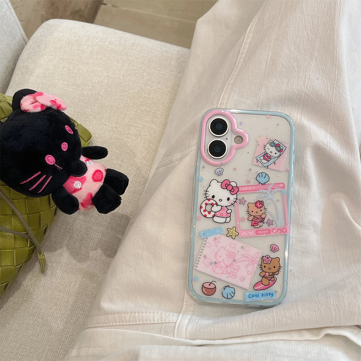 Cute Cartoon Hello Kitty Summer Phone Case