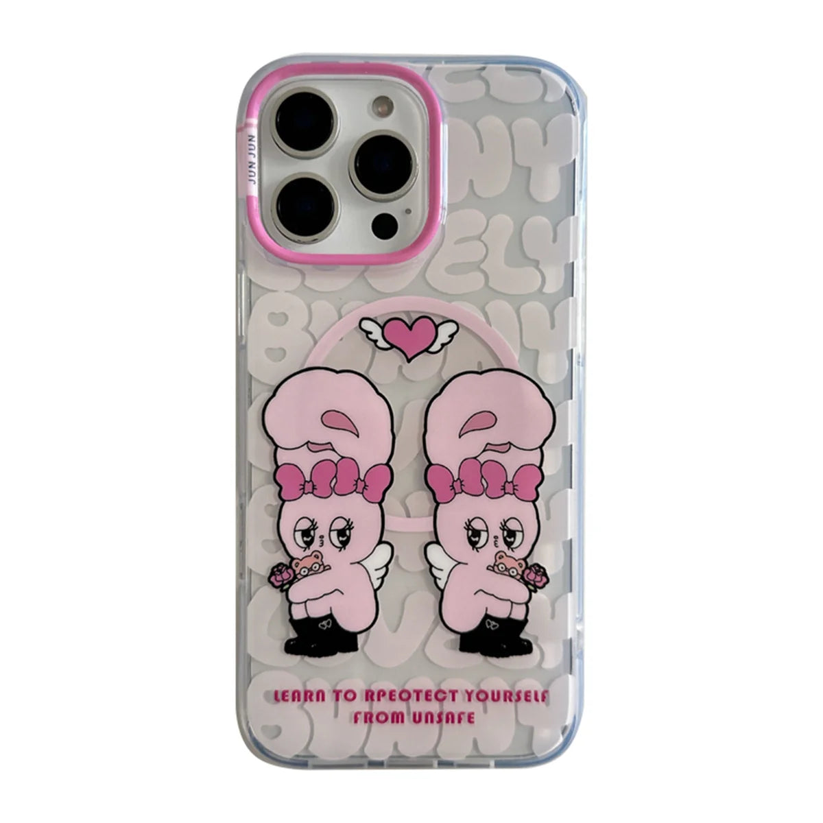 Cute Rabbit Magnetic Stand Holder Phone Case