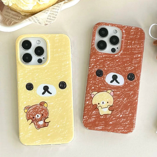 Cartoon Graffiti Bear Cute Phone Case