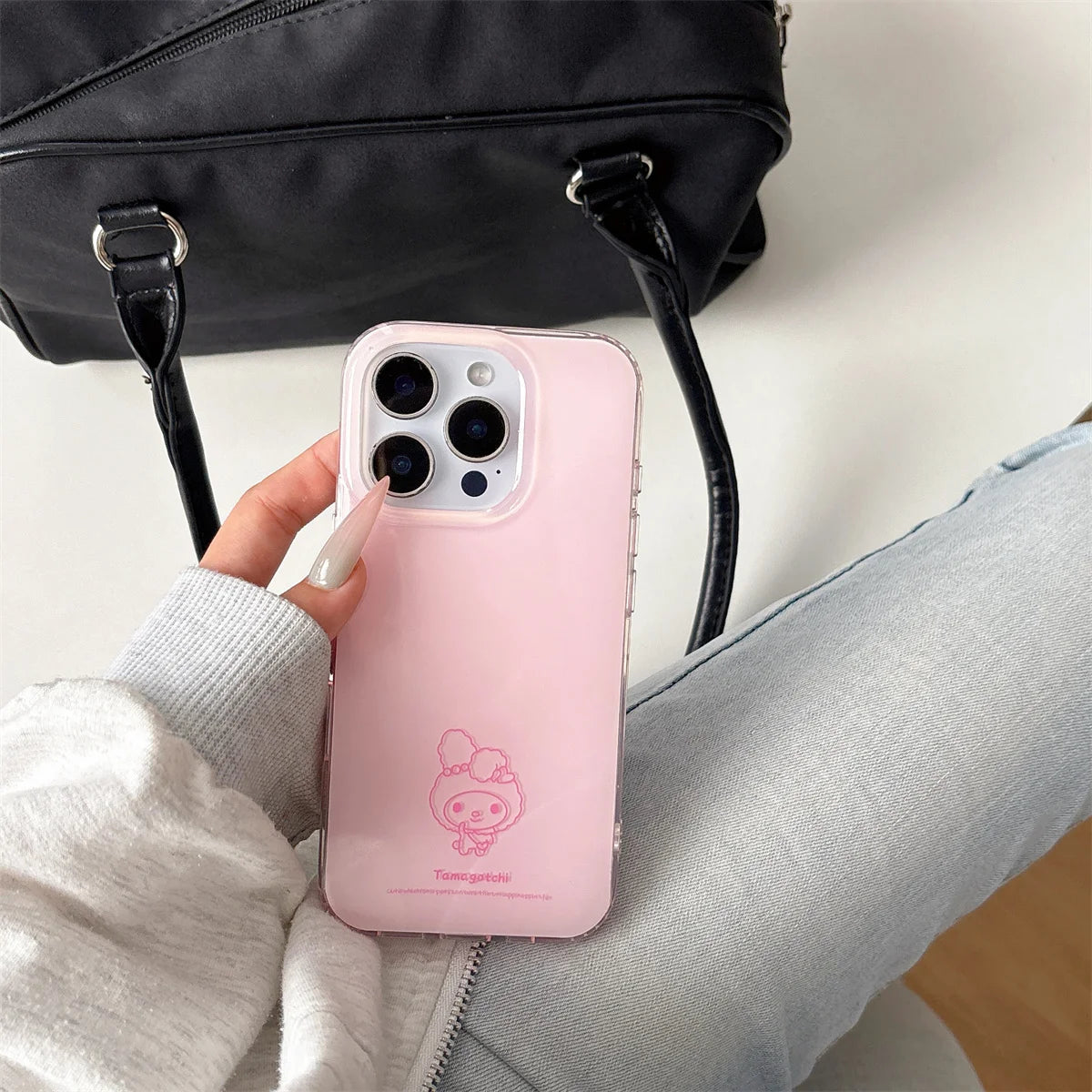 Solid Color Line Melody Phone Case