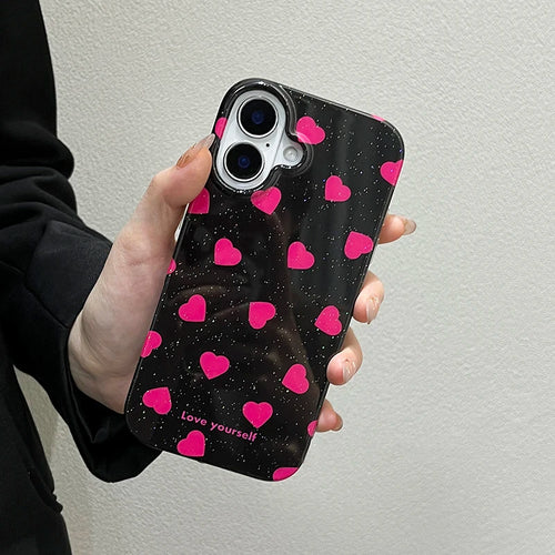 Fashion Rose Love Heart Phone Case