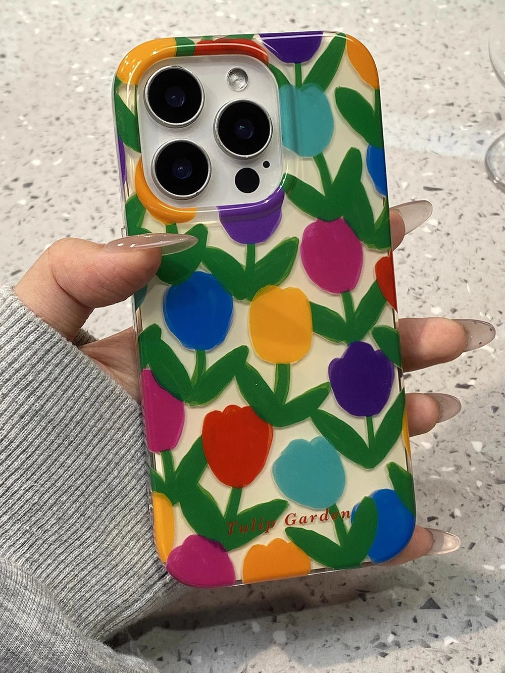 Cute Tulip Lovely Flower Pattern Phone Case