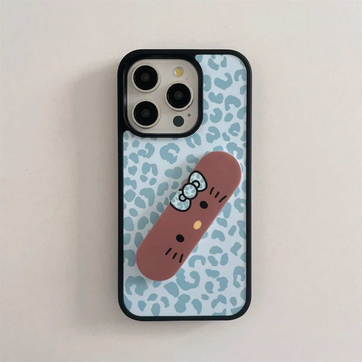 Leopard Pattern Stars Hello Kitty Phone Case