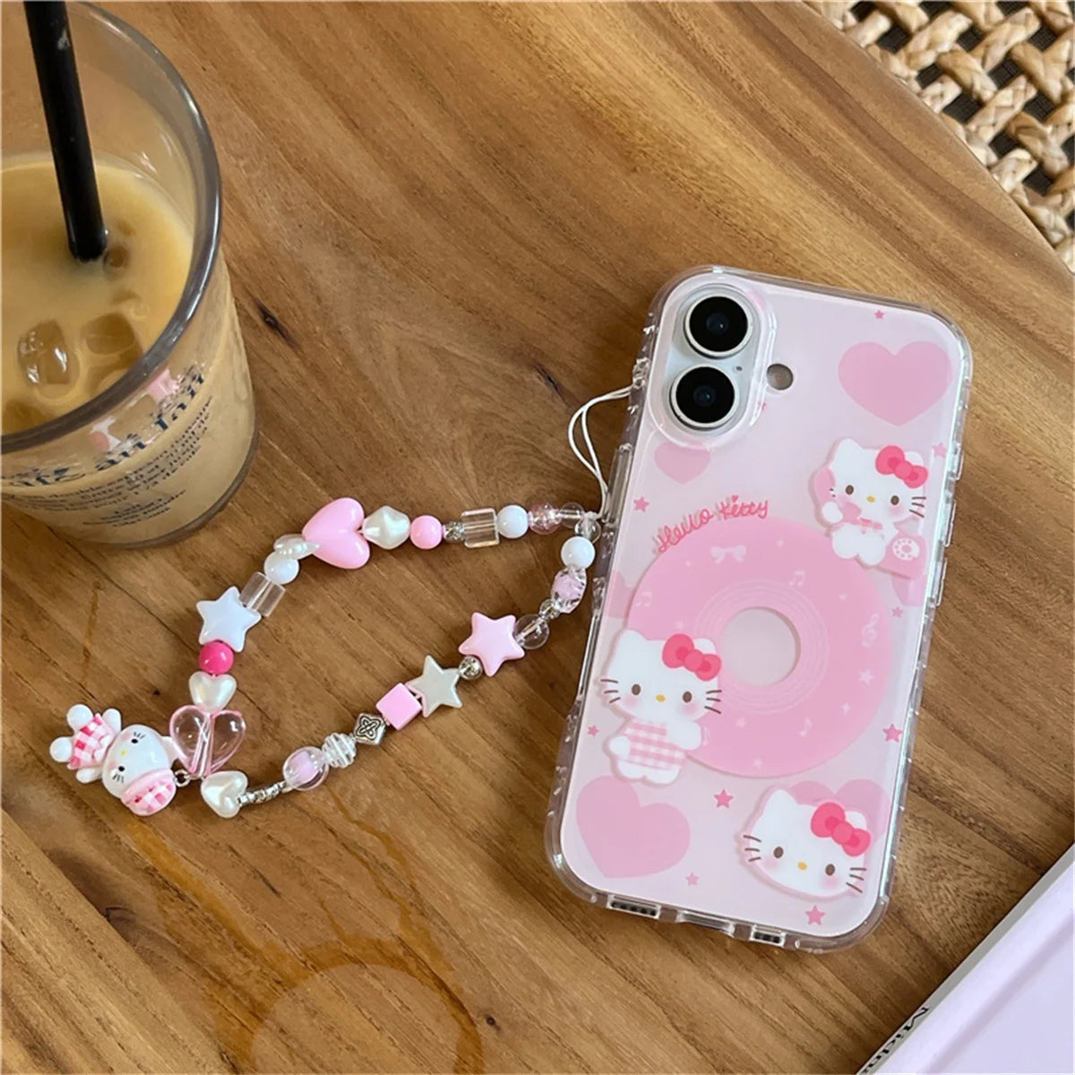 Fashion Cute Pink Kitty Cat Phone Case For iPhone