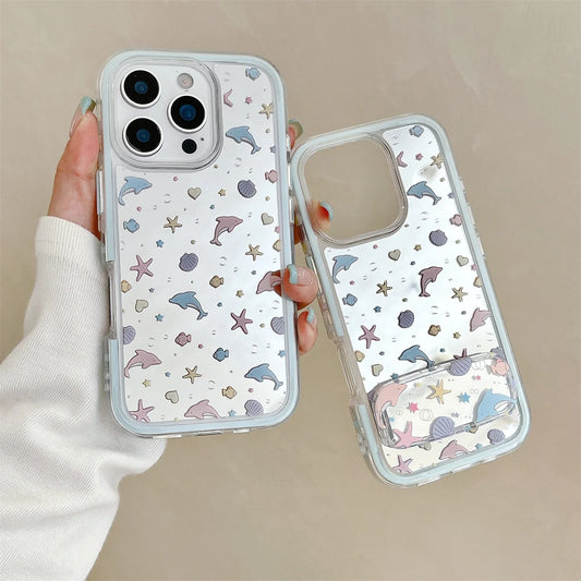 New Dolphin Starfish Mirror Case Phone Case