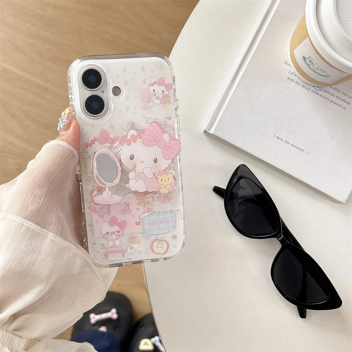 New HelloKitty INS Korean Cute Luxury Stylish Shockproof Phone Case For iPhone