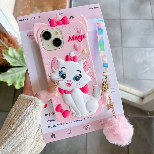 Kawaii Cartoon Marie Cat Phone Case