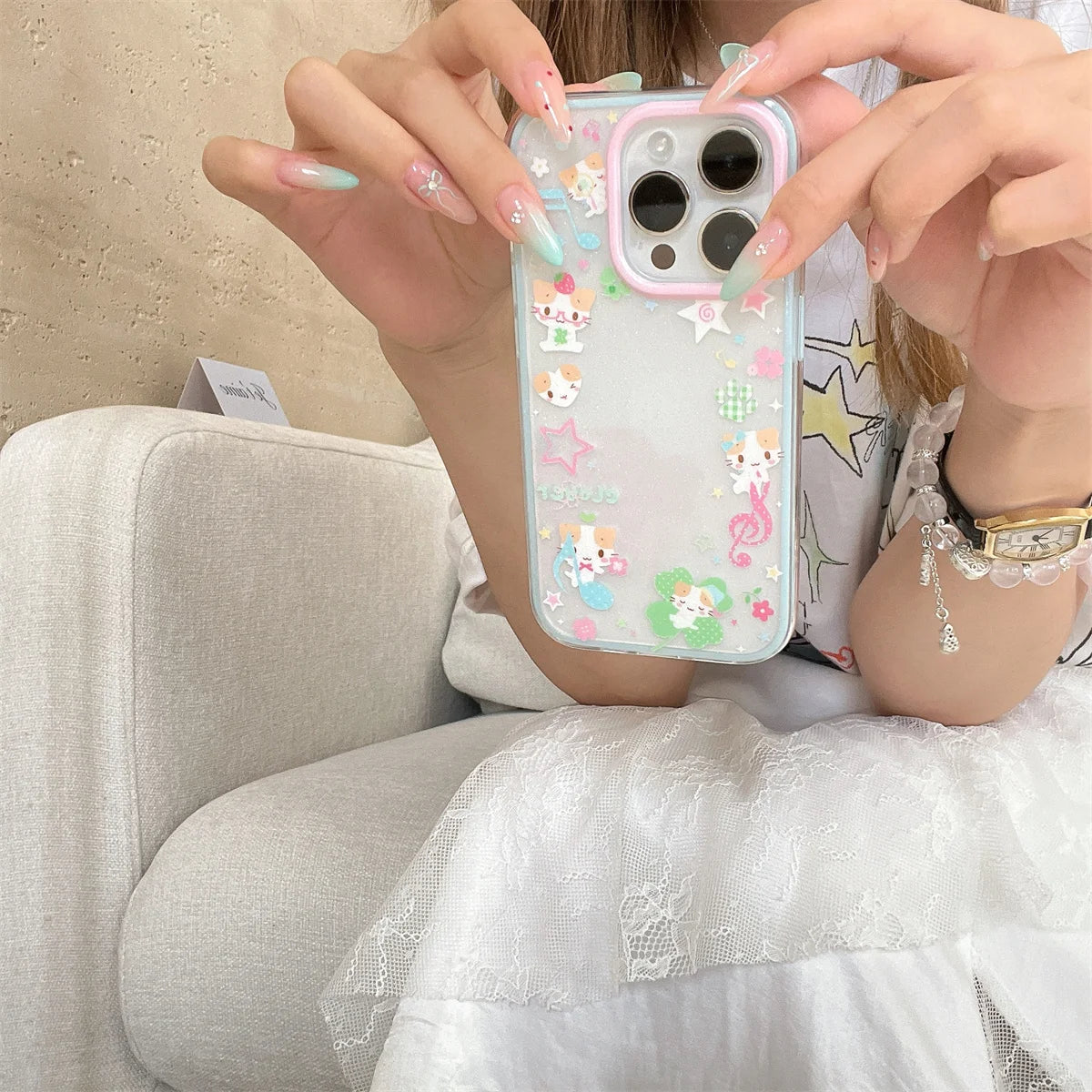 New Cute Cartoon Fashion Girls Protective Phone Case