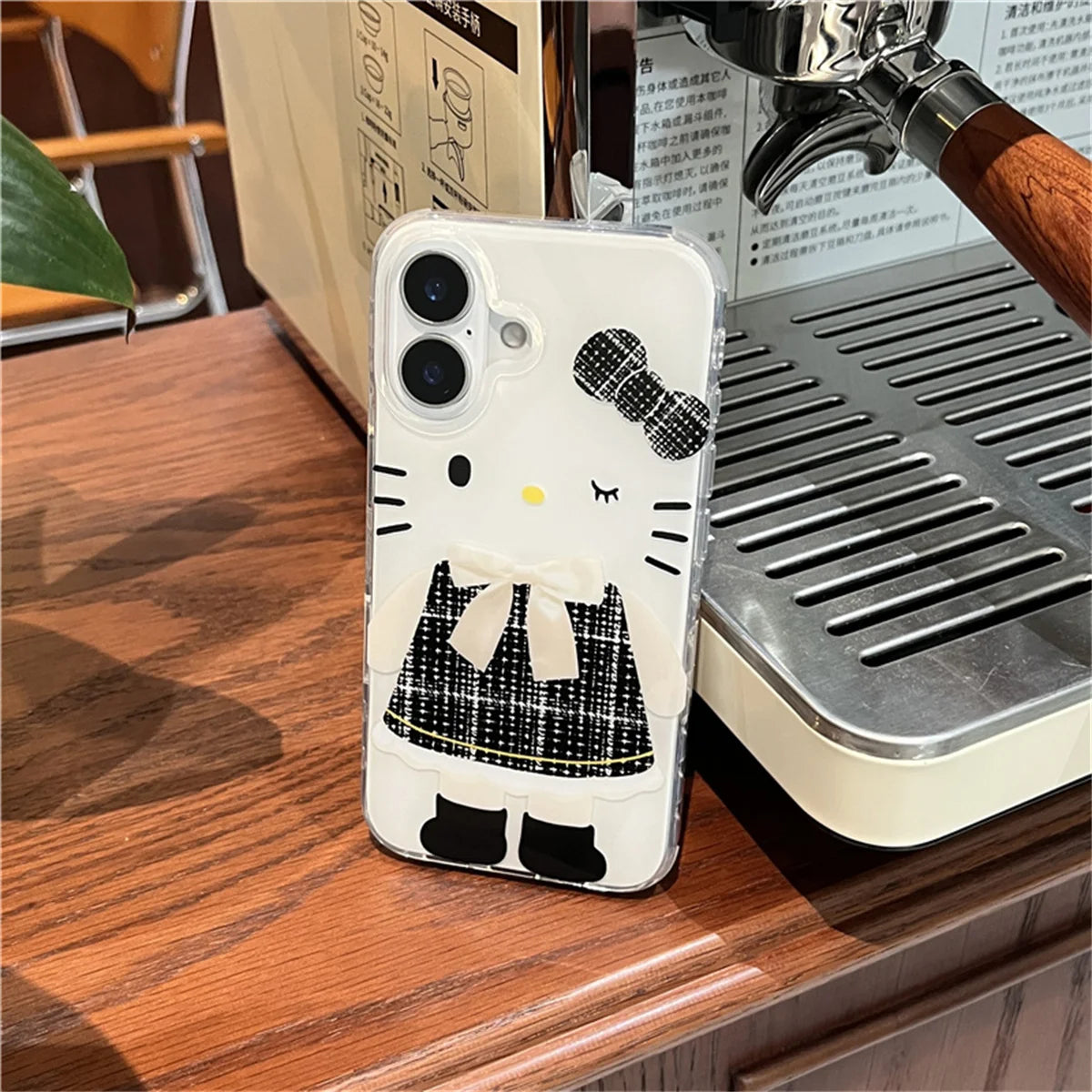 Cute Black Hello Kitty Cat Phone Case