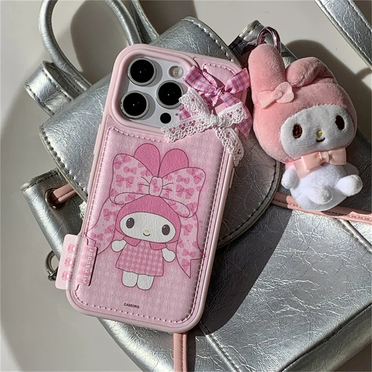 Korean Cute Bow Hellokitty Phone Case For iPhone