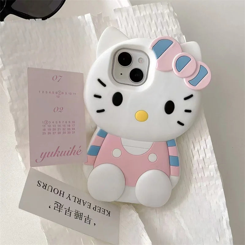Cute Cartoon Hello Kitty Soft Silicone Phone Case