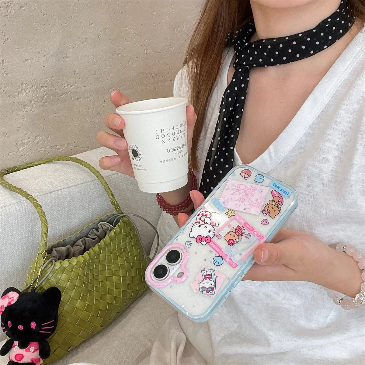 Cute Cartoon Hello Kitty Summer Phone Case