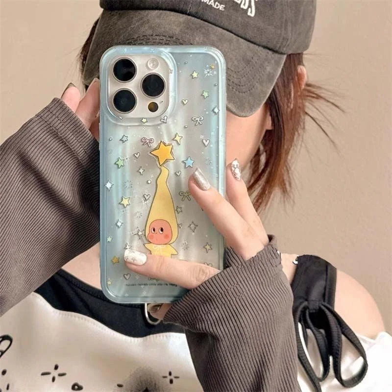 Meteor Blunt Blue Star Cartoon Double Layer Phone Case