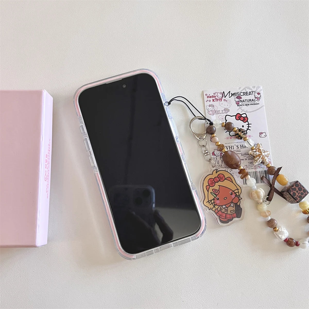 Glitter Cute Cartoon Black Skinned Cat Phone Case