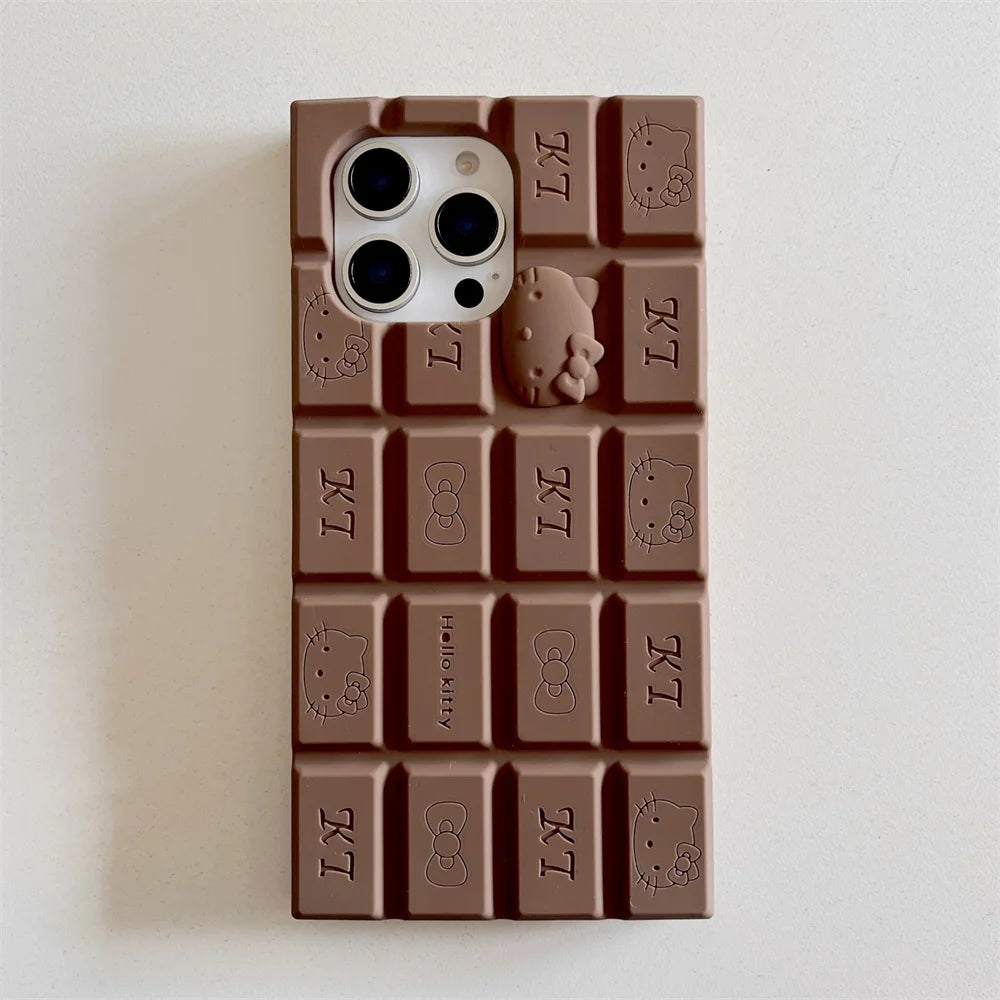 Cartoon Chocolate Hello Kitty Rilakkuma Phone Case