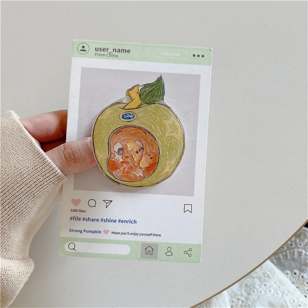 Cute Cartoon Star Baby Magnetic Stand Phone Case For iPhone