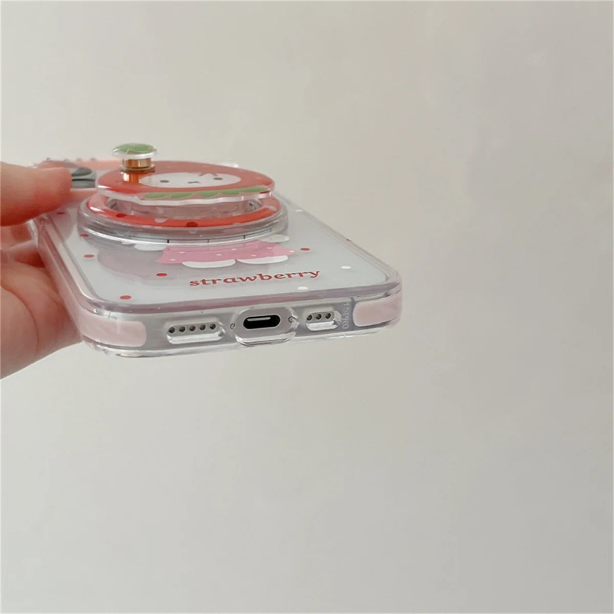 Hello Kitty Magnetic Grip Tok Holder Magsafe Wireless Charge Phone Case