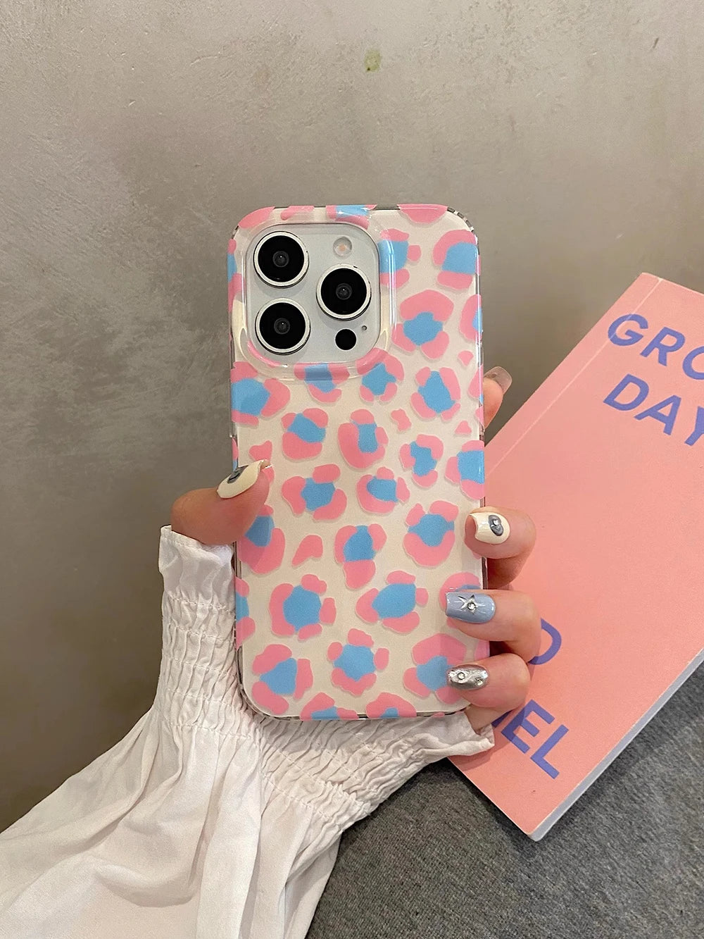 Cute Pink Leopard Print Phone Case