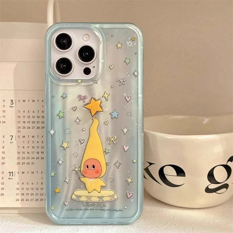 Meteor Blunt Blue Star Cartoon Double Layer Phone Case