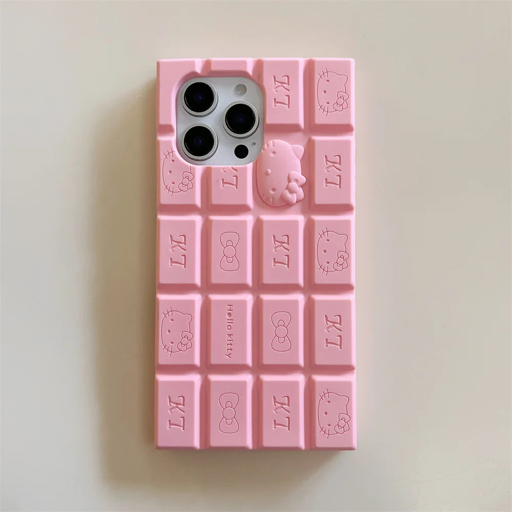 Cartoon Chocolate Hello Kitty Rilakkuma Phone Case
