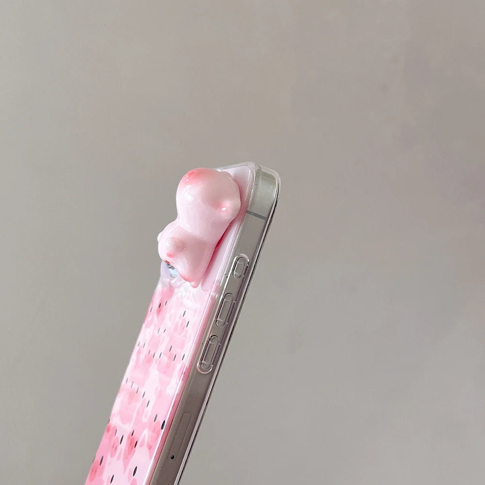 Cartoon Funny Pink Pig Phone Case