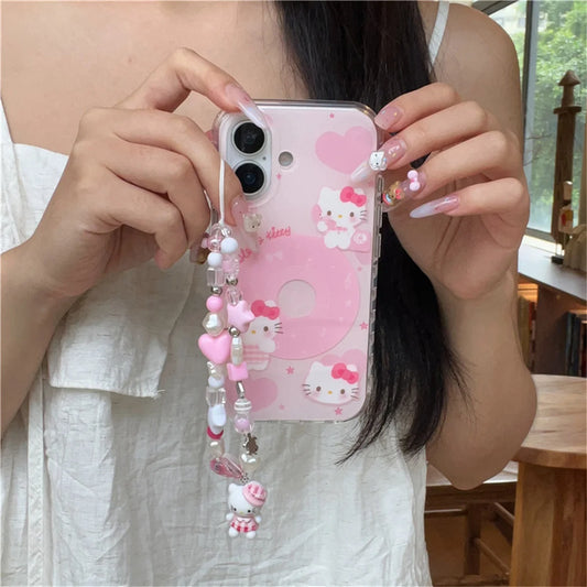 Fashion Cute Pink Kitty Cat Phone Case For iPhone