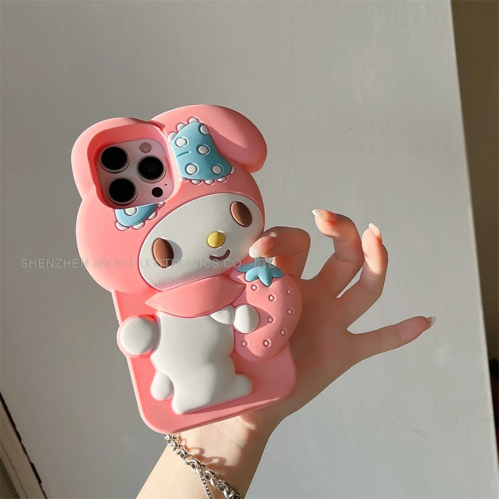Cartoon My Melody Embrace Strawberries Phone Case