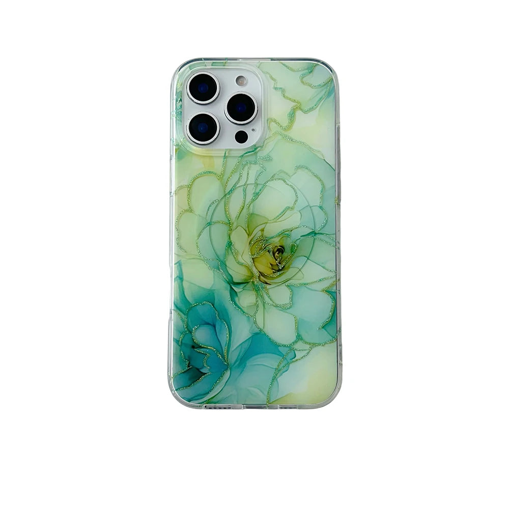 Luxury Marble Pattern Wireless Charging Magnetic Shockproof Protective Phone Case