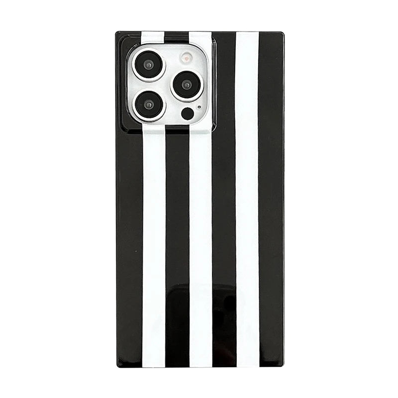 Fashion Cow Stripe Pattern Glossy Back Cover For iPhone