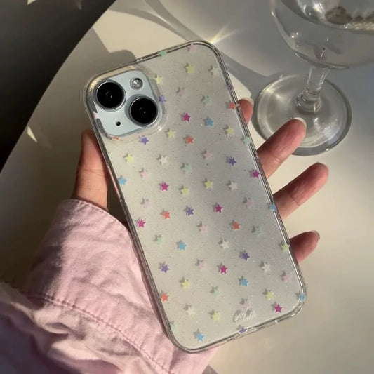 Glitter Full Screen Small Stars Phone Case