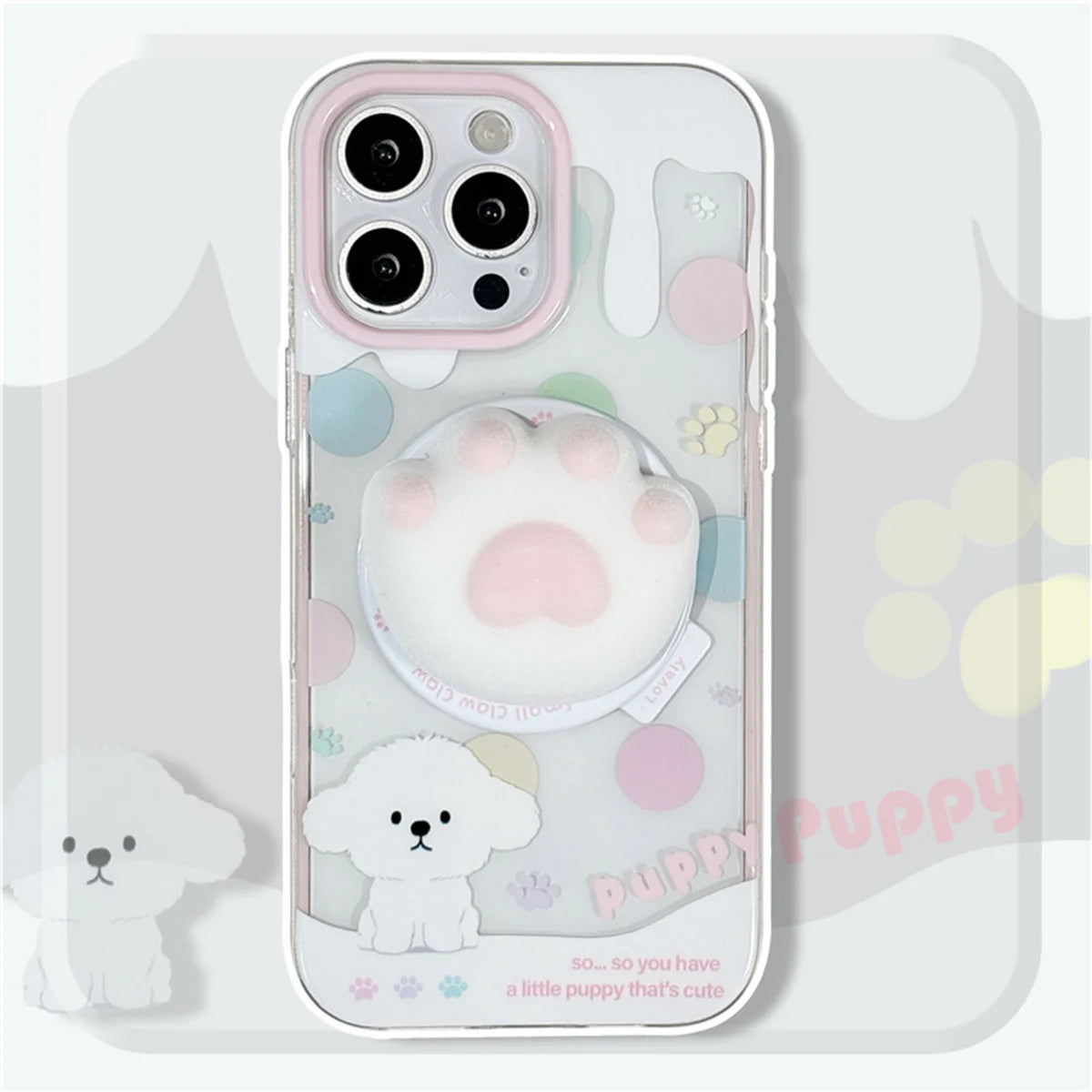 Kawaii Cartoon Puppy Hellokitty Magnetic Phone Case For iPhone