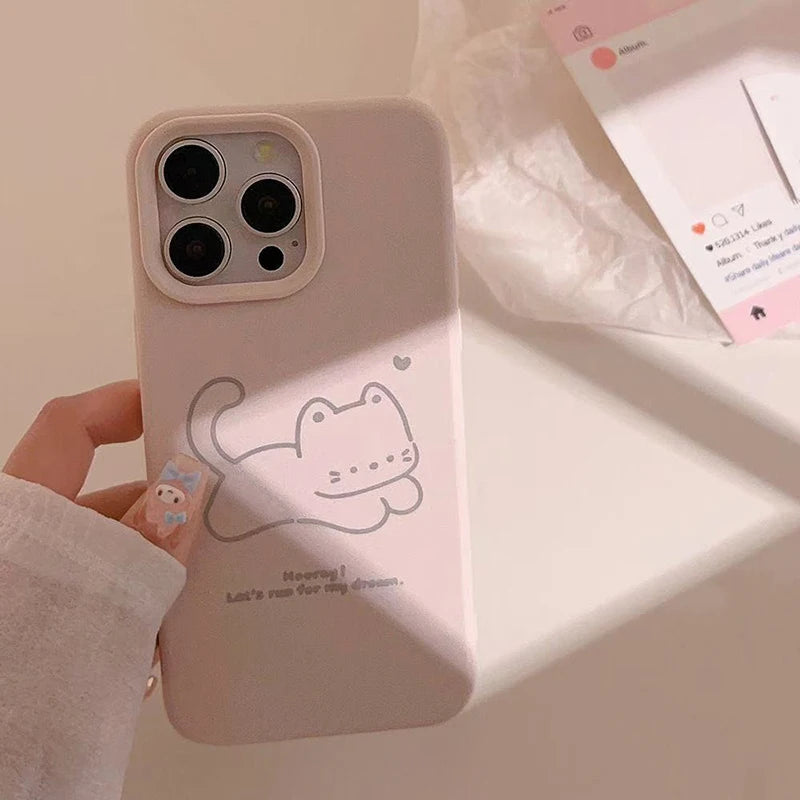 Happy Cute Kitten Puppy Compatible Phone Case