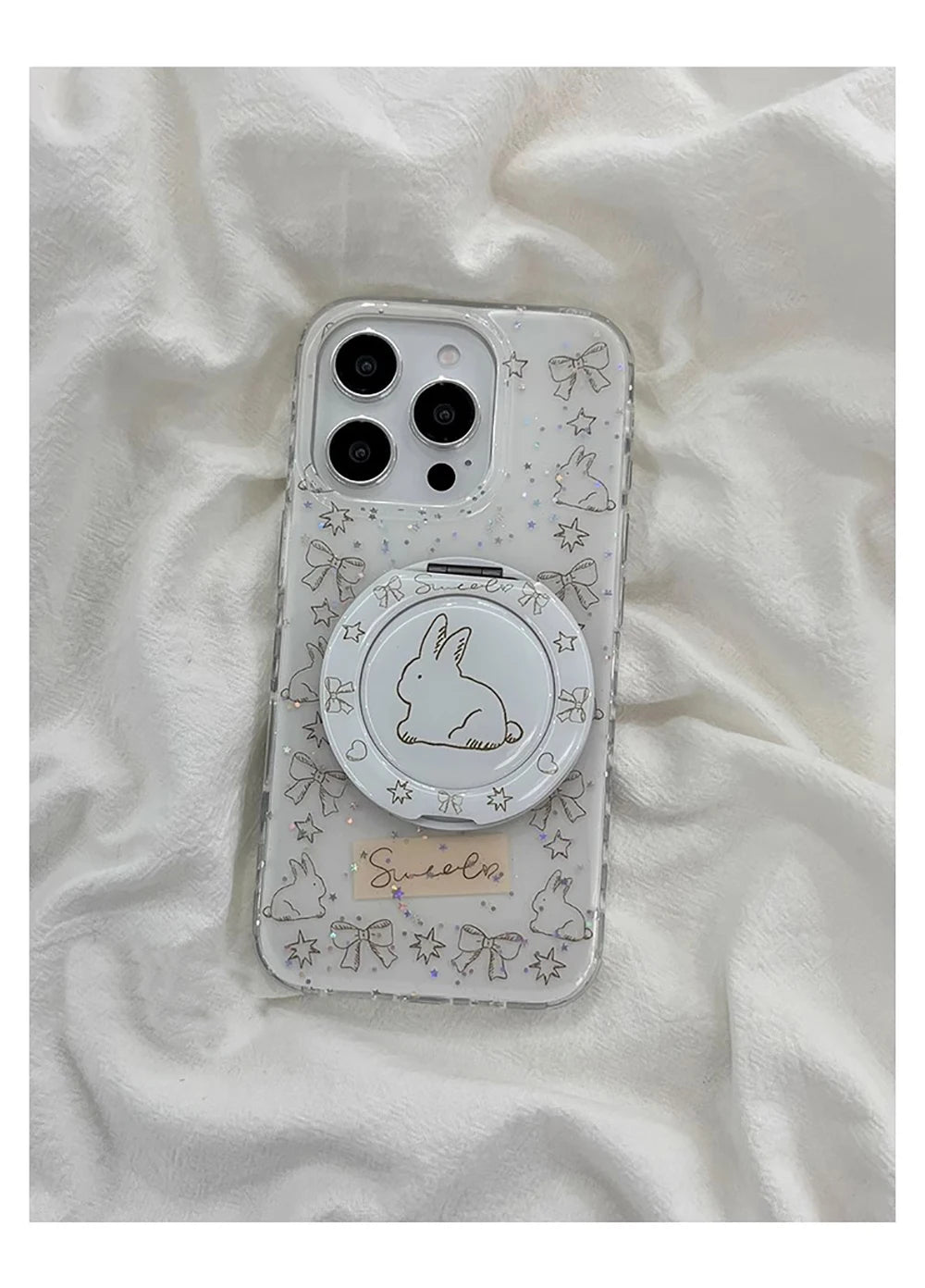 Glitter Shiny Cute Rabbit Cartoon Phone Case