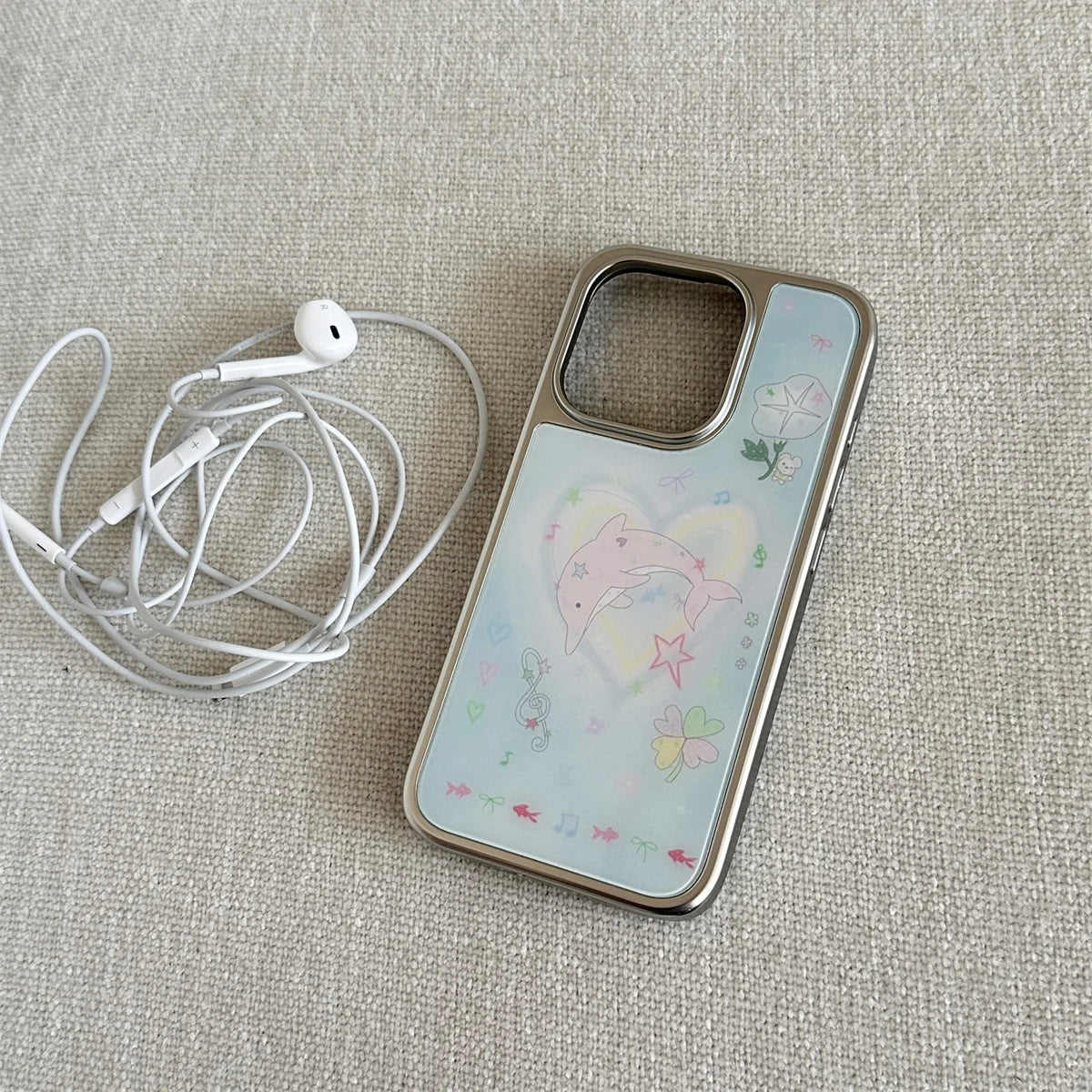 Color Line Cute Animal Phone Case