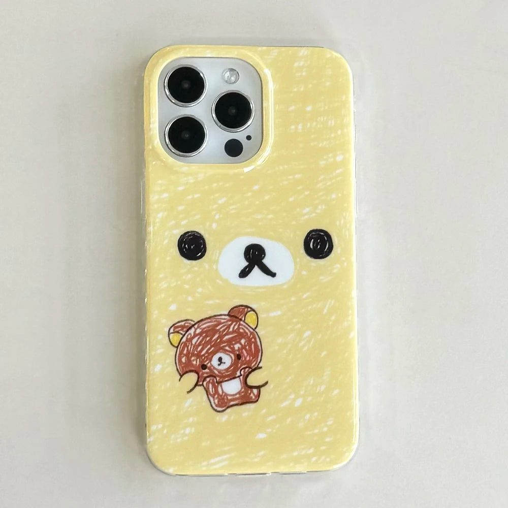 Cartoon Graffiti Bear Cute Phone Case