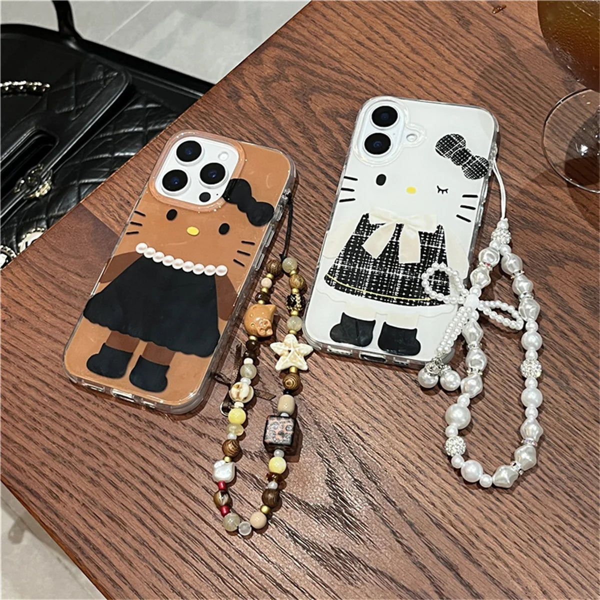 Cute Black Hello Kitty Cat Phone Case