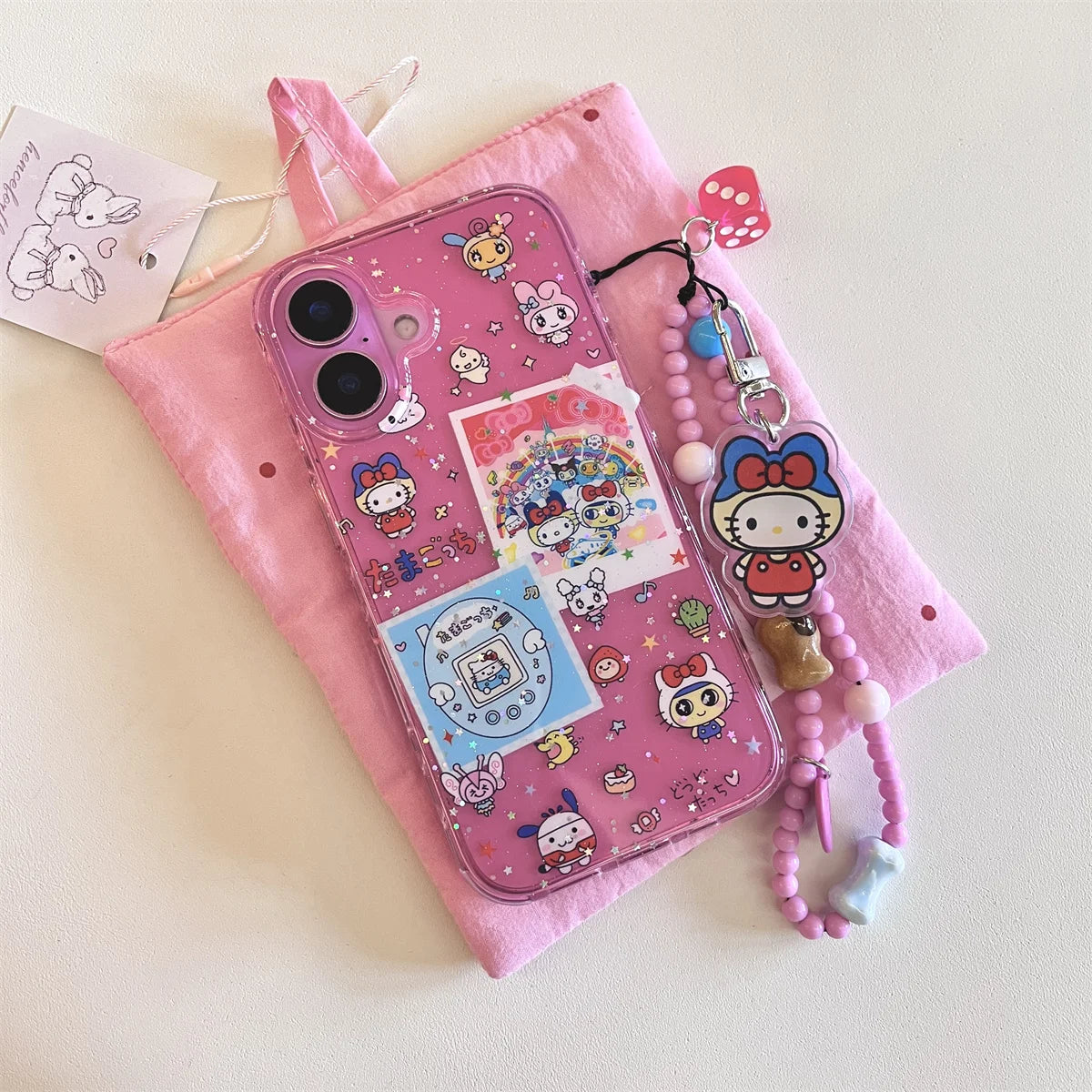 Cute Kitty Cat Tamagotone Pendant Phone Case